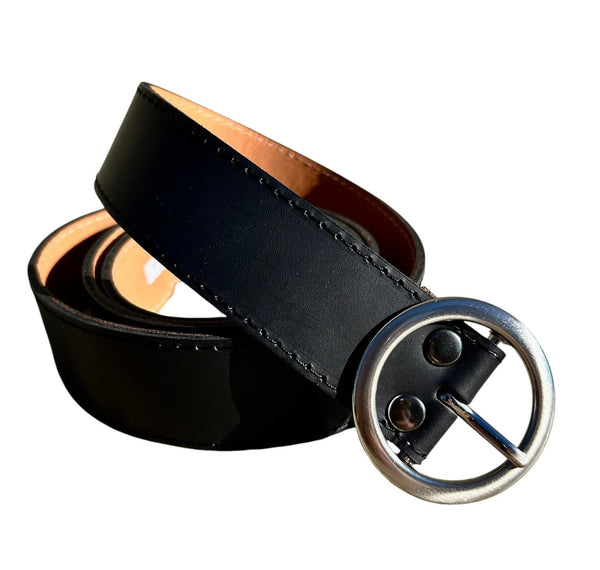 Cinto de dama CUERO nacional tamaños grandes redonda