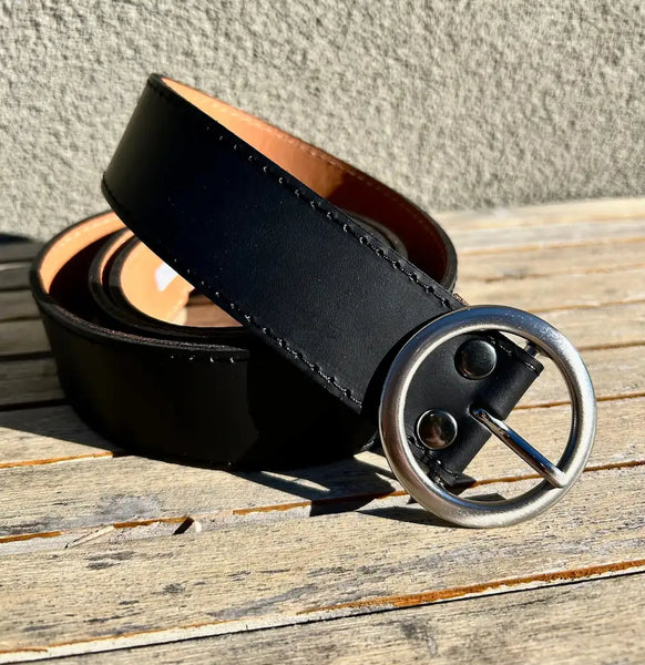 Cinto de dama CUERO nacional tamaños grandes redonda