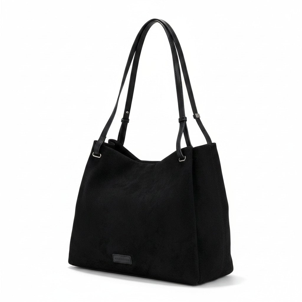 Cartera  bolso gamuza cuadrada