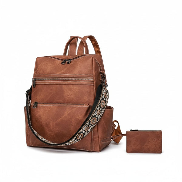Mochila para dama agamuzada